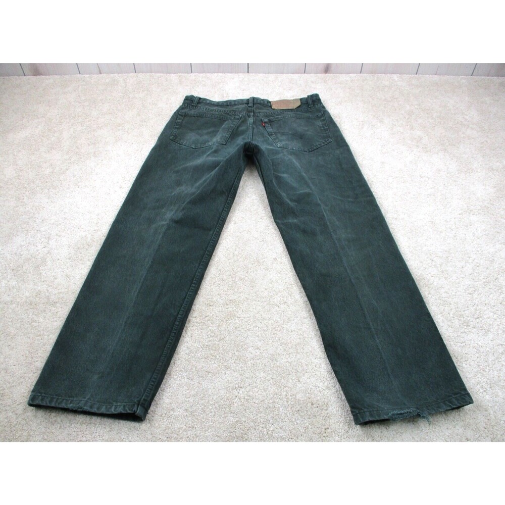 VINTAGE Levis 501 Jeans Mens 36 Green Straight Button Fly Denim 36x29 USA 90s